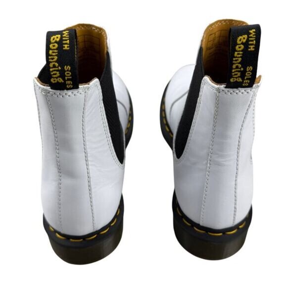 NWOT DR. MARTEN 2976 Yellow Stitch Smooth Leather Chelsea Boots Women US 11 - Picture 8 of 14